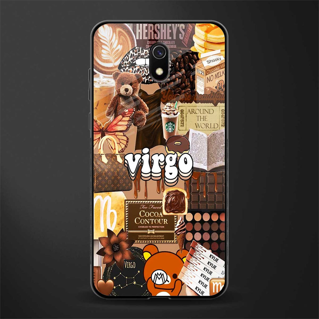 virgo aesthetic collage glass case for redmi 8a image