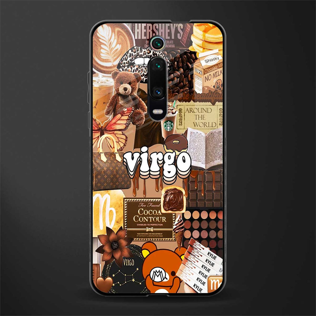 virgo aesthetic collage glass case for redmi k20 image