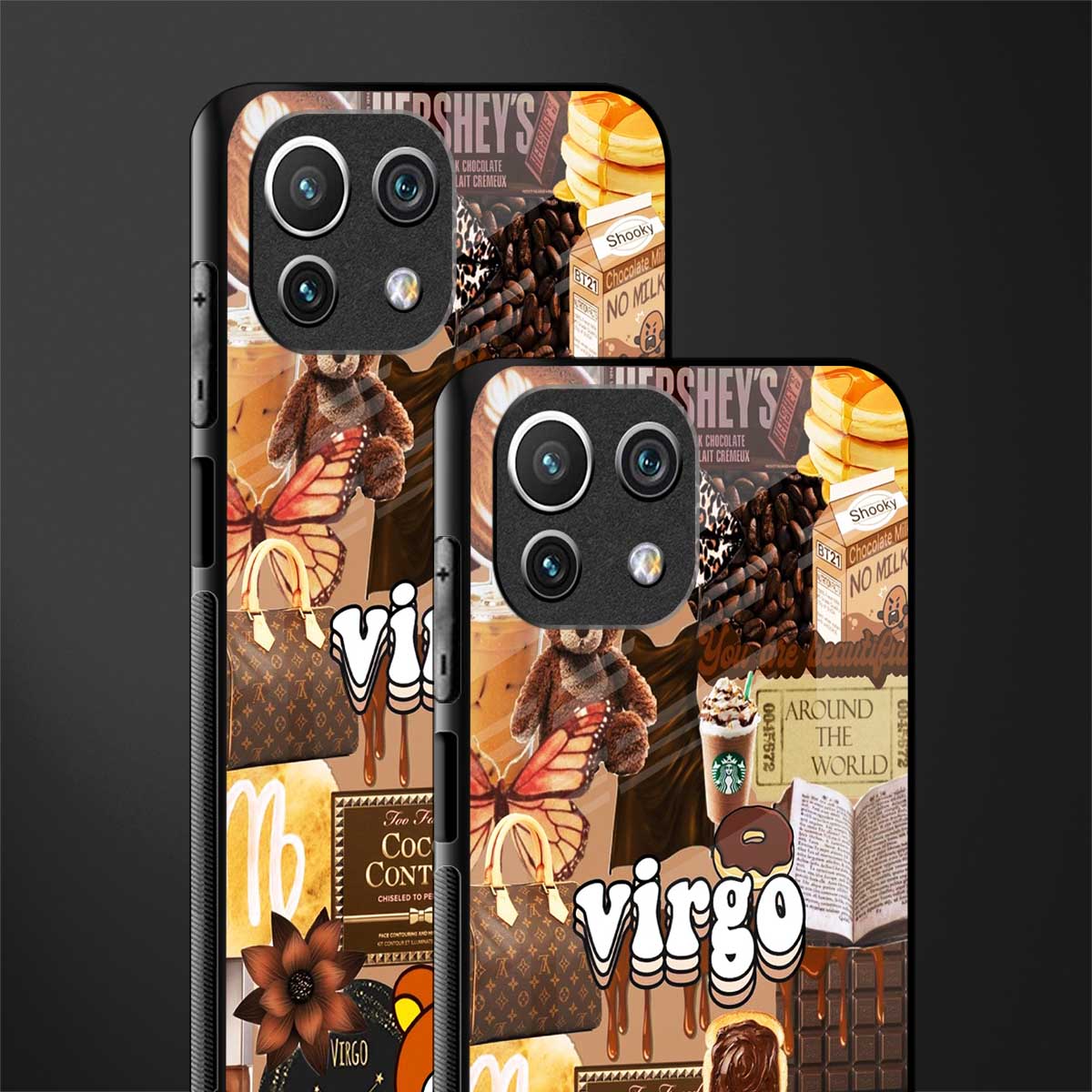 virgo aesthetic collage glass case for mi 11 lite image-2