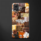 virgo aesthetic collage back phone cover | glass case for vivo y73