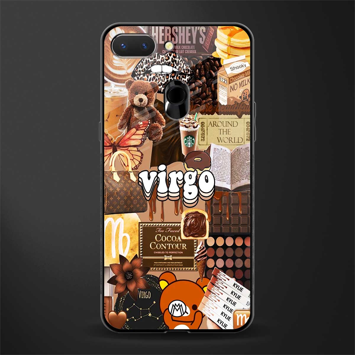 virgo aesthetic collage glass case for oppo a5 image