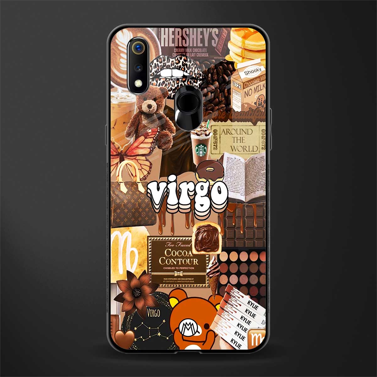 virgo aesthetic collage glass case for realme 3 pro image