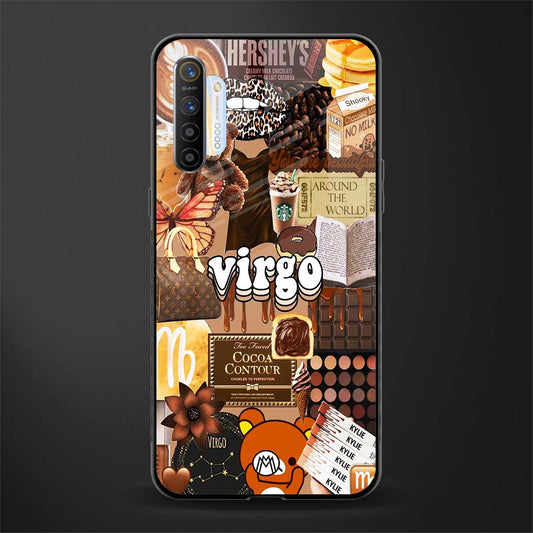 virgo aesthetic collage glass case for realme x2 image