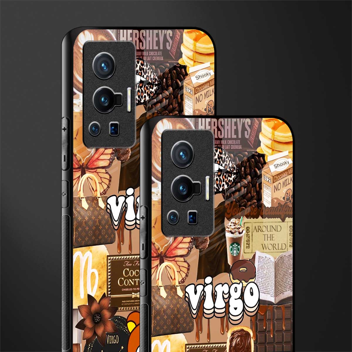 virgo aesthetic collage glass case for vivo x70 pro image-2