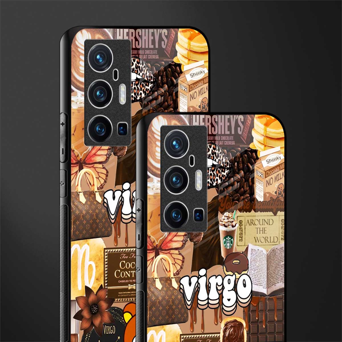 virgo aesthetic collage glass case for vivo x70 pro plus image-2