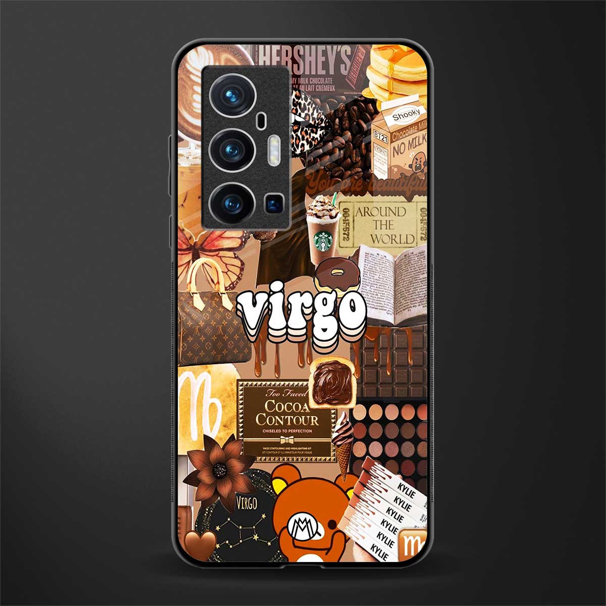 virgo aesthetic collage glass case for vivo x70 pro plus image