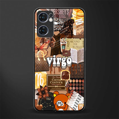 virgo aesthetic collage glass case for oppo reno7 5g image