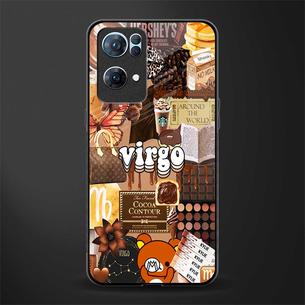 virgo aesthetic collage glass case for oppo reno7 pro 5g image