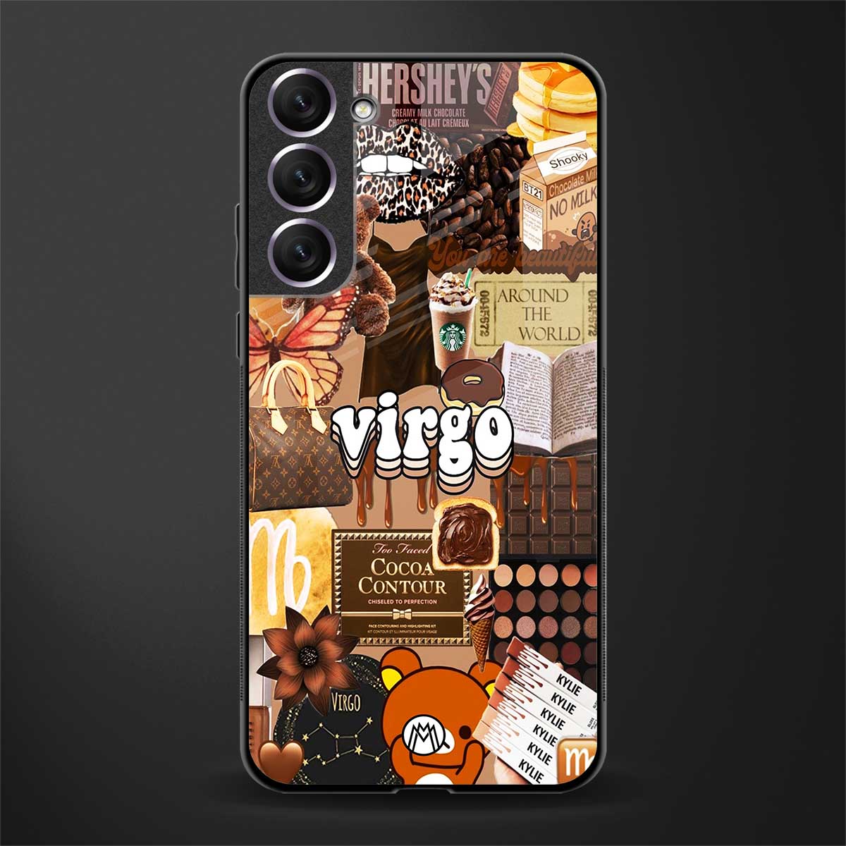 virgo aesthetic collage glass case for samsung galaxy s21 fe 5g image