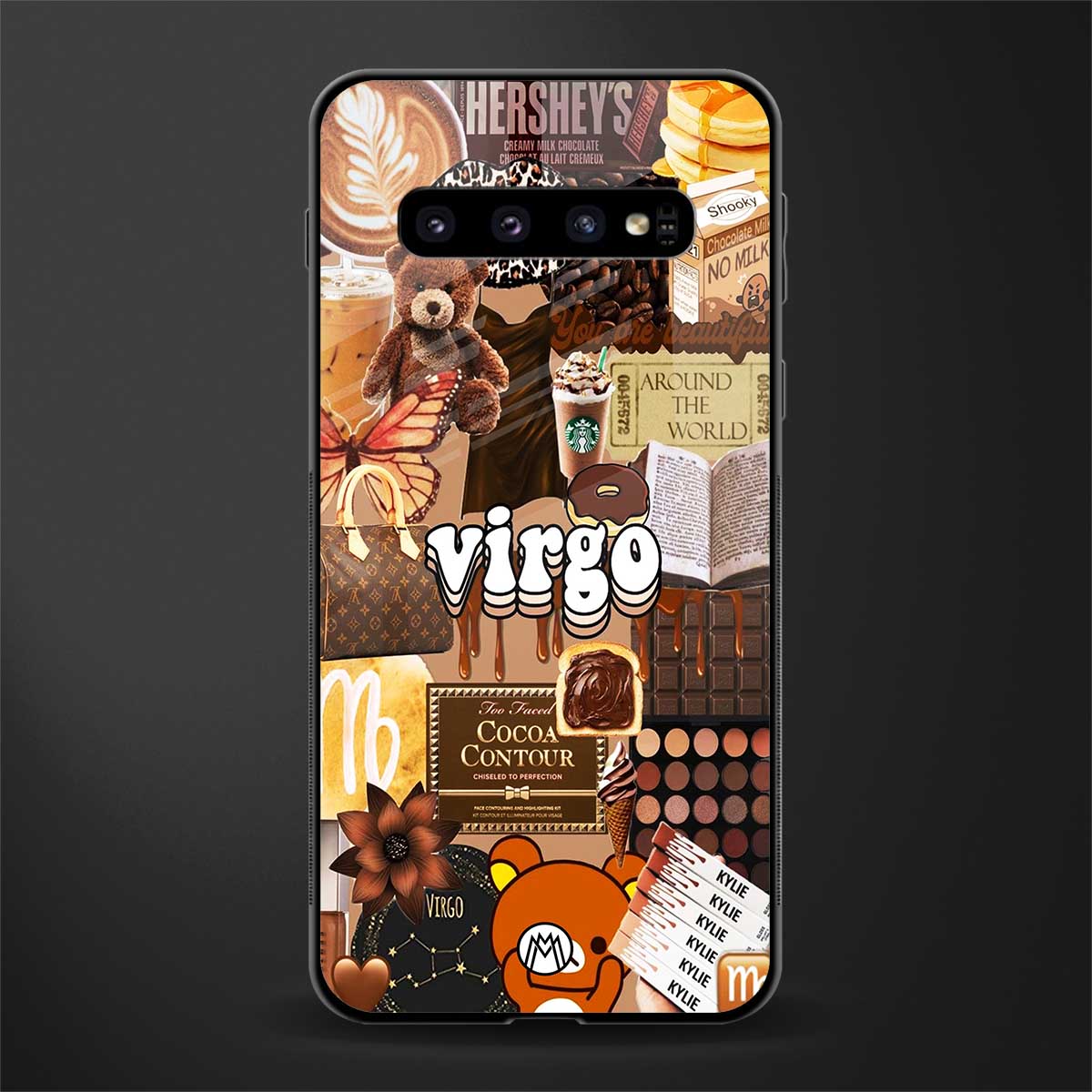 virgo aesthetic collage glass case for samsung galaxy s10 plus image