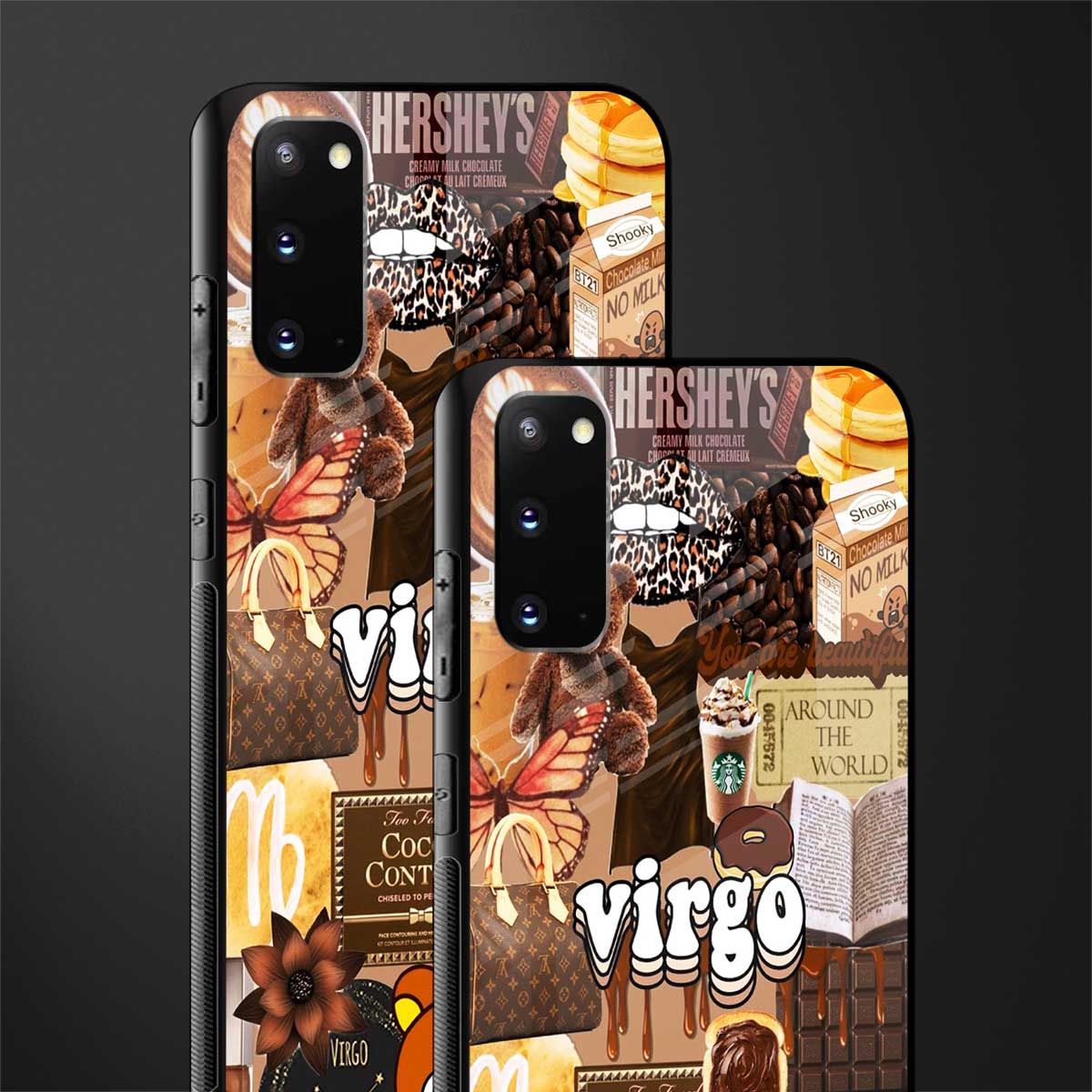 virgo aesthetic collage glass case for samsung galaxy s20 image-2