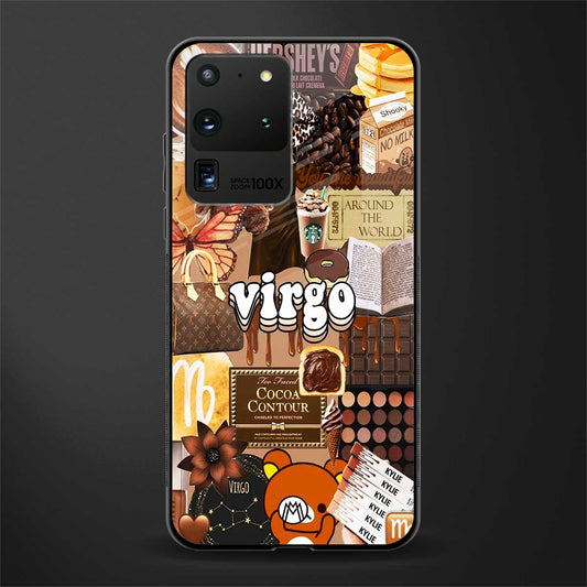 virgo aesthetic collage glass case for samsung galaxy s20 ultra image