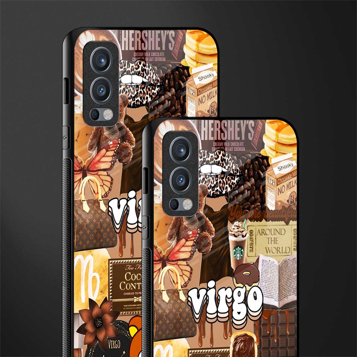 virgo aesthetic collage glass case for oneplus nord 2 5g image-2