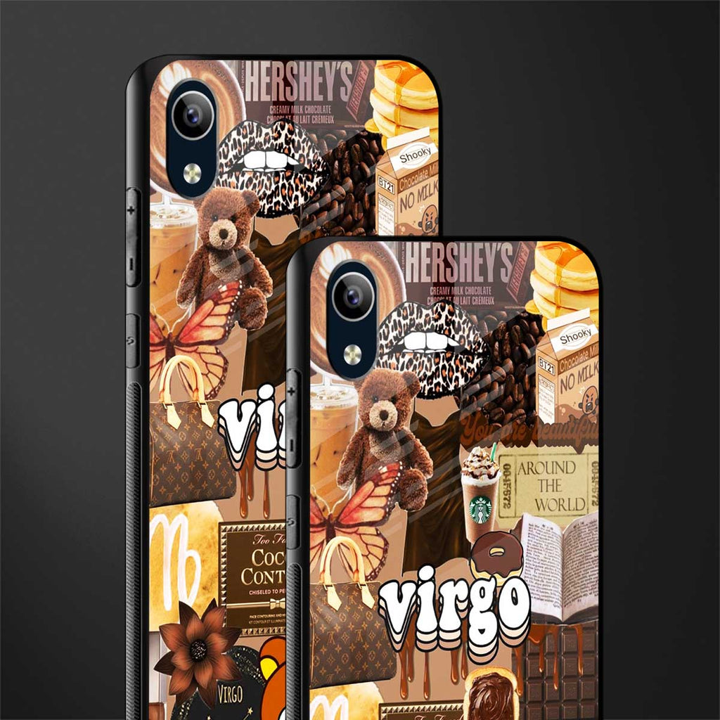 virgo aesthetic collage glass case for vivo y91i image-2