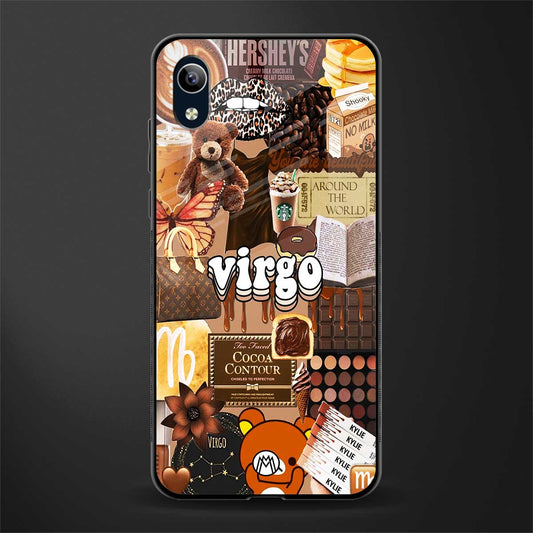 virgo aesthetic collage glass case for vivo y1s without fingerprint image