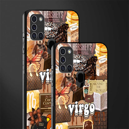 virgo aesthetic collage glass case for samsung galaxy a21s image-2