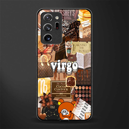 virgo aesthetic collage glass case for samsung galaxy note 20 ultra 5g image