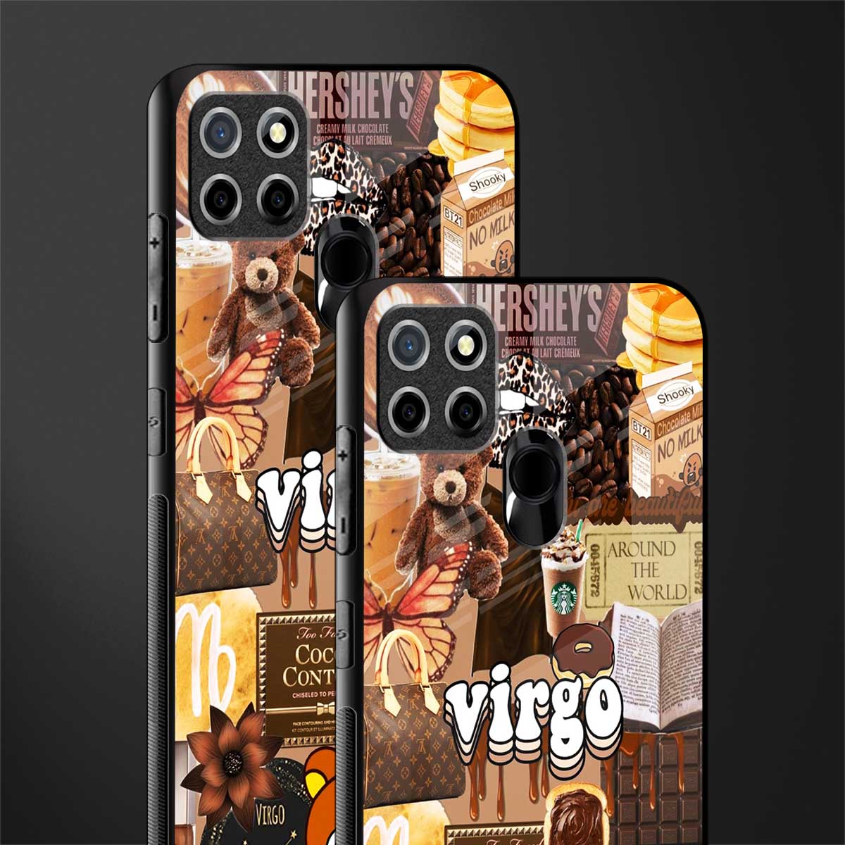 virgo aesthetic collage glass case for realme narzo 30a image-2