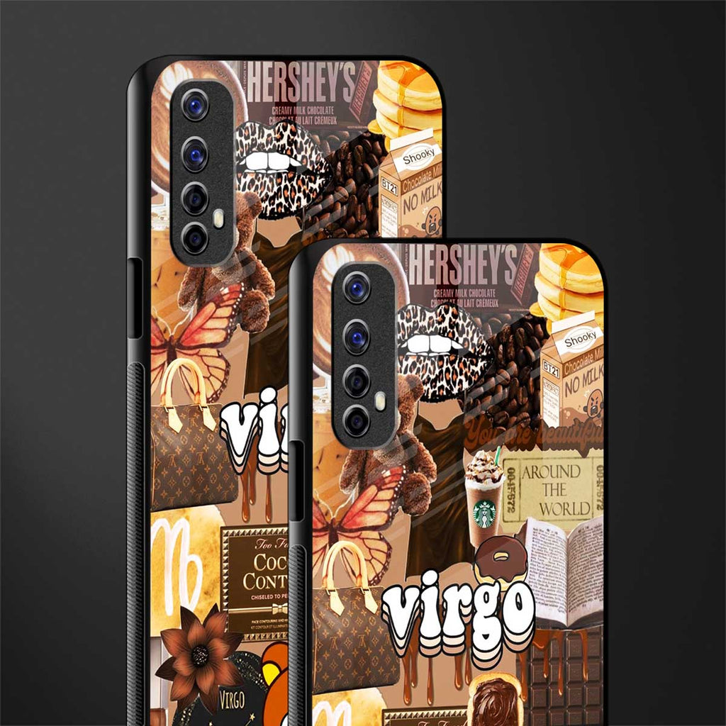 virgo aesthetic collage glass case for realme 7 image-2