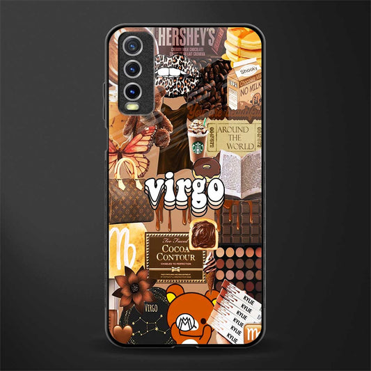virgo aesthetic collage glass case for vivo y20 image