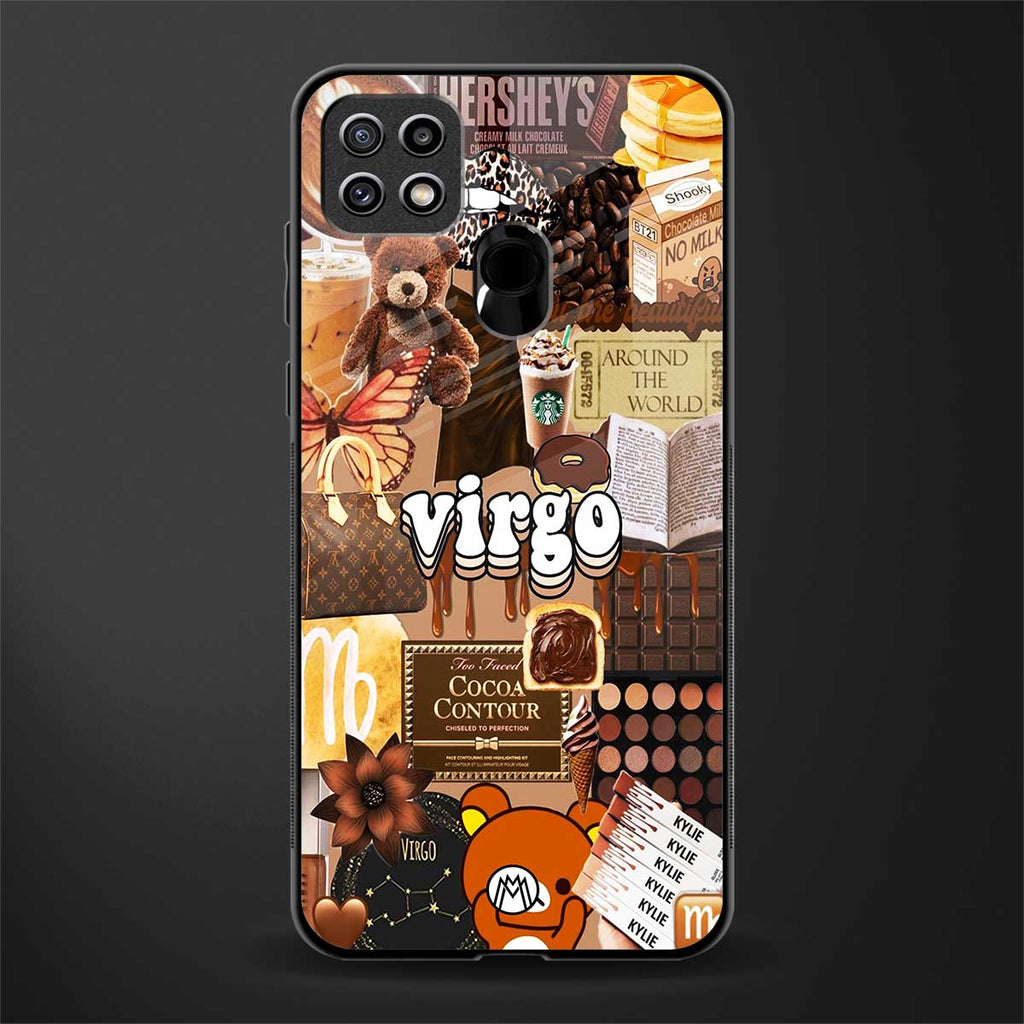 virgo aesthetic collage glass case for oppo a15 image