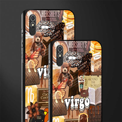 virgo aesthetic collage glass case for redmi 9a image-2