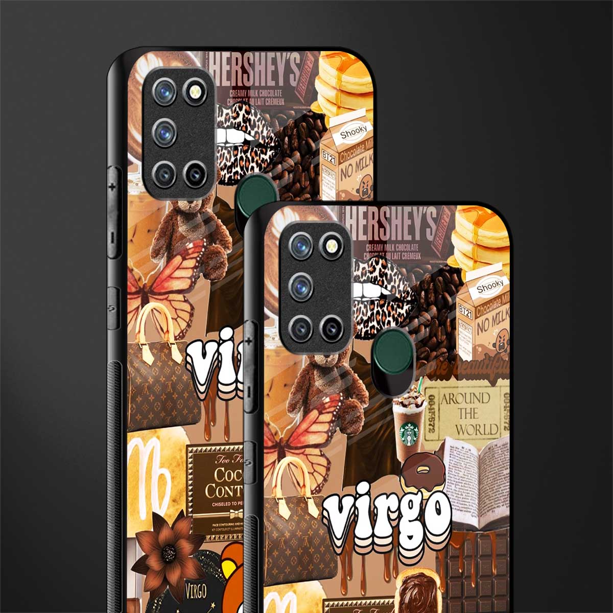 virgo aesthetic collage glass case for realme 7i image-2