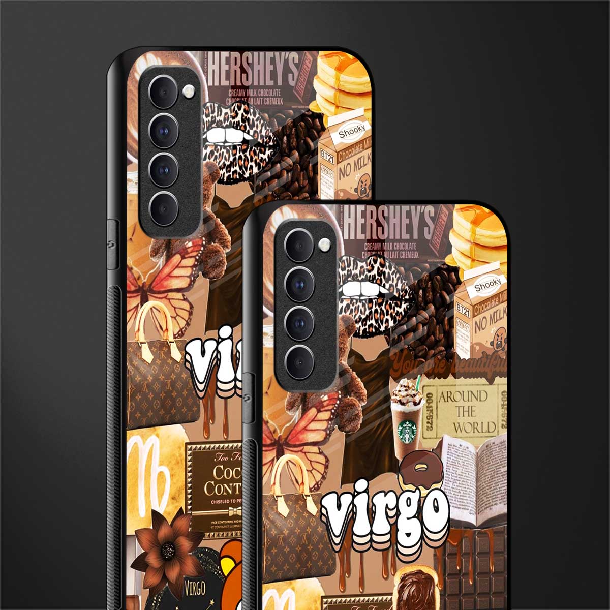 virgo aesthetic collage glass case for oppo reno 4 pro image-2
