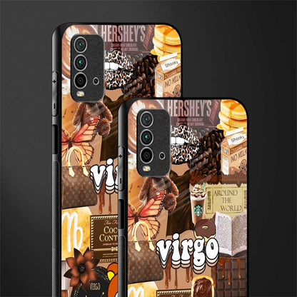 virgo aesthetic collage glass case for redmi 9 power image-2