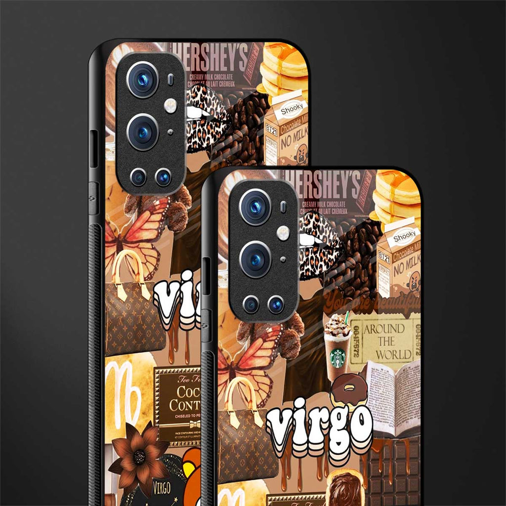 virgo aesthetic collage glass case for oneplus 9 pro image-2