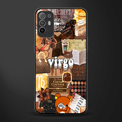 virgo aesthetic collage glass case for oppo f19 pro plus image