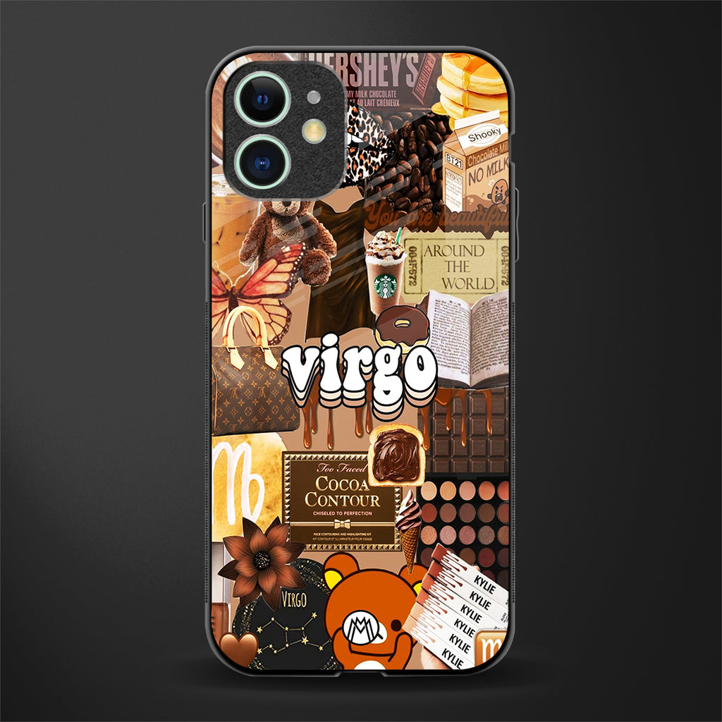 virgo aesthetic collage glass case for iphone 12 mini image