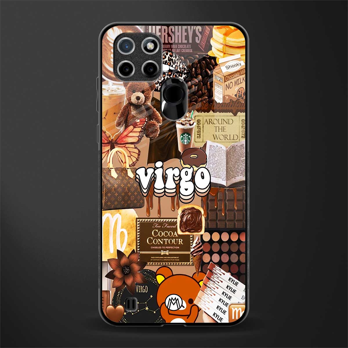 virgo aesthetic collage glass case for realme c21 image