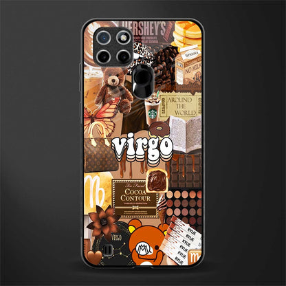 virgo aesthetic collage glass case for realme c21 image