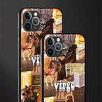 virgo aesthetic collage glass case for iphone 11 pro max image-2