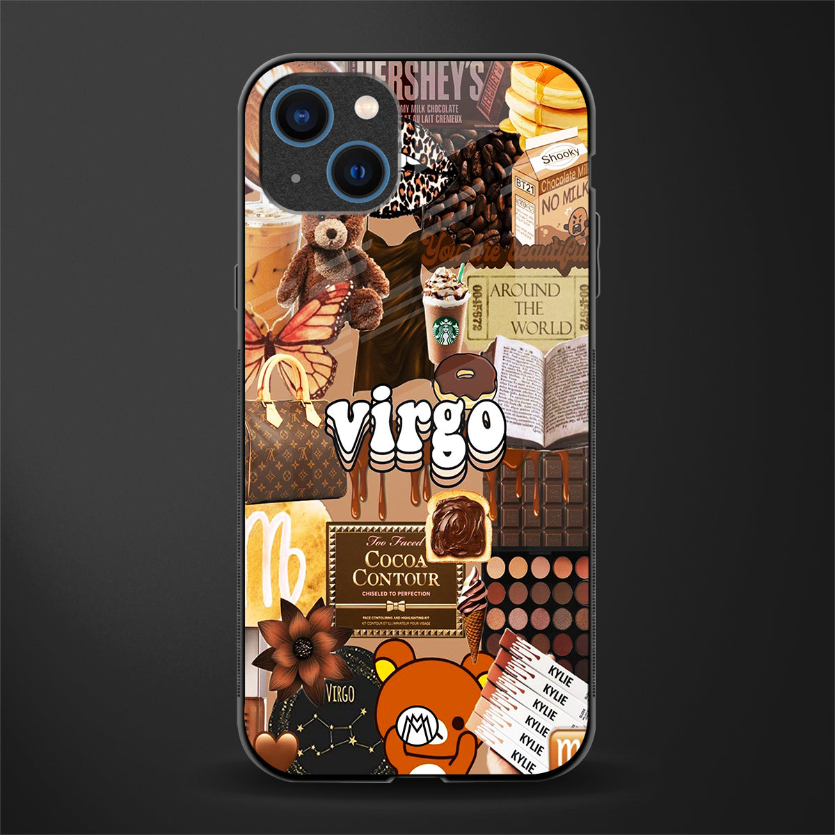virgo aesthetic collage glass case for iphone 13 image
