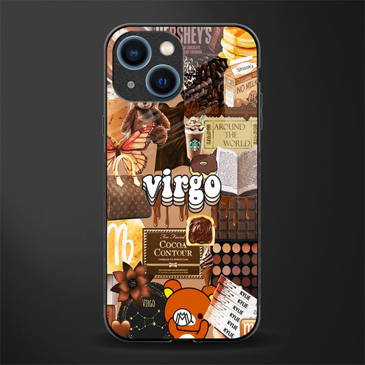 virgo aesthetic collage glass case for iphone 13 mini image