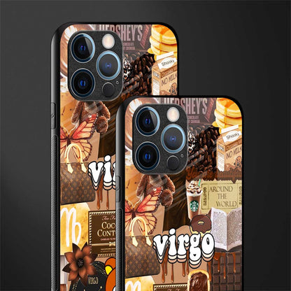 virgo aesthetic collage glass case for iphone 12 pro image-2