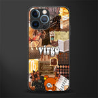 virgo aesthetic collage glass case for iphone 12 pro image