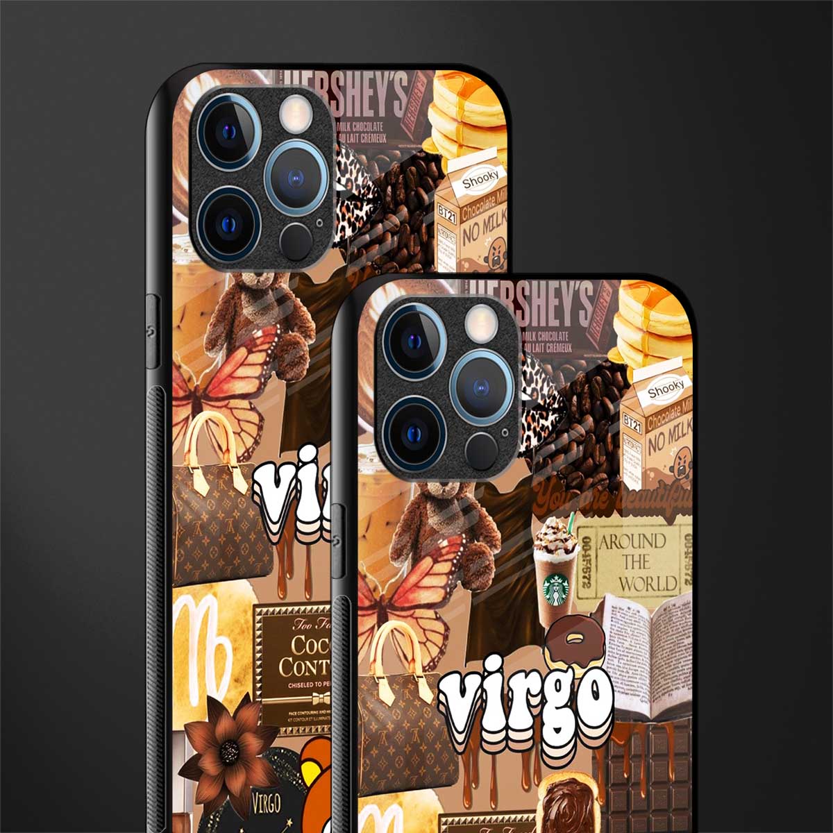 virgo aesthetic collage glass case for iphone 12 pro max image-2