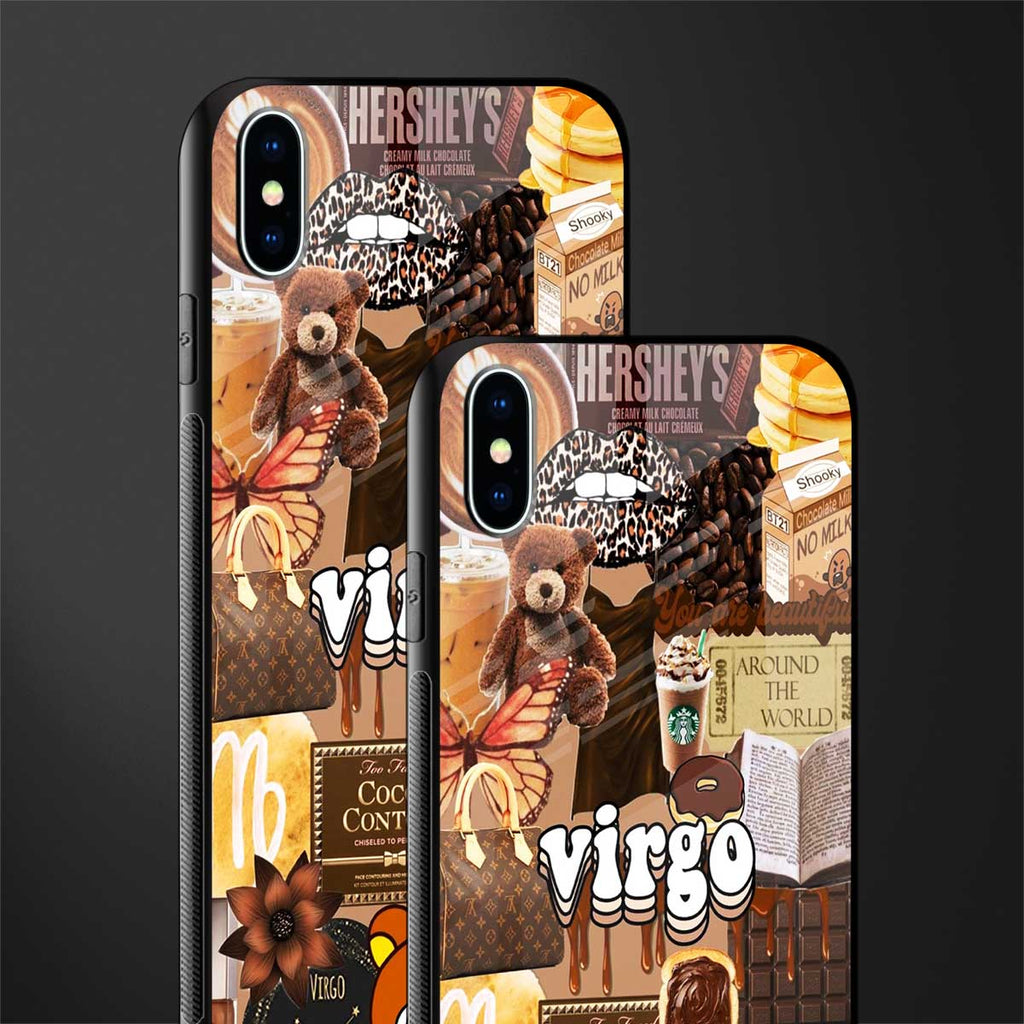 virgo aesthetic collage glass case for iphone xs max image-2