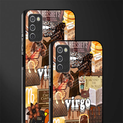 virgo aesthetic collage glass case for samsung galaxy a03s image-2