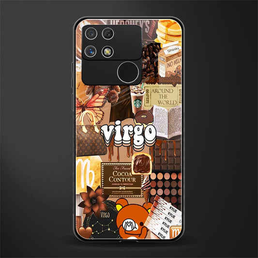 virgo aesthetic collage back phone cover | glass case for realme narzo 50a