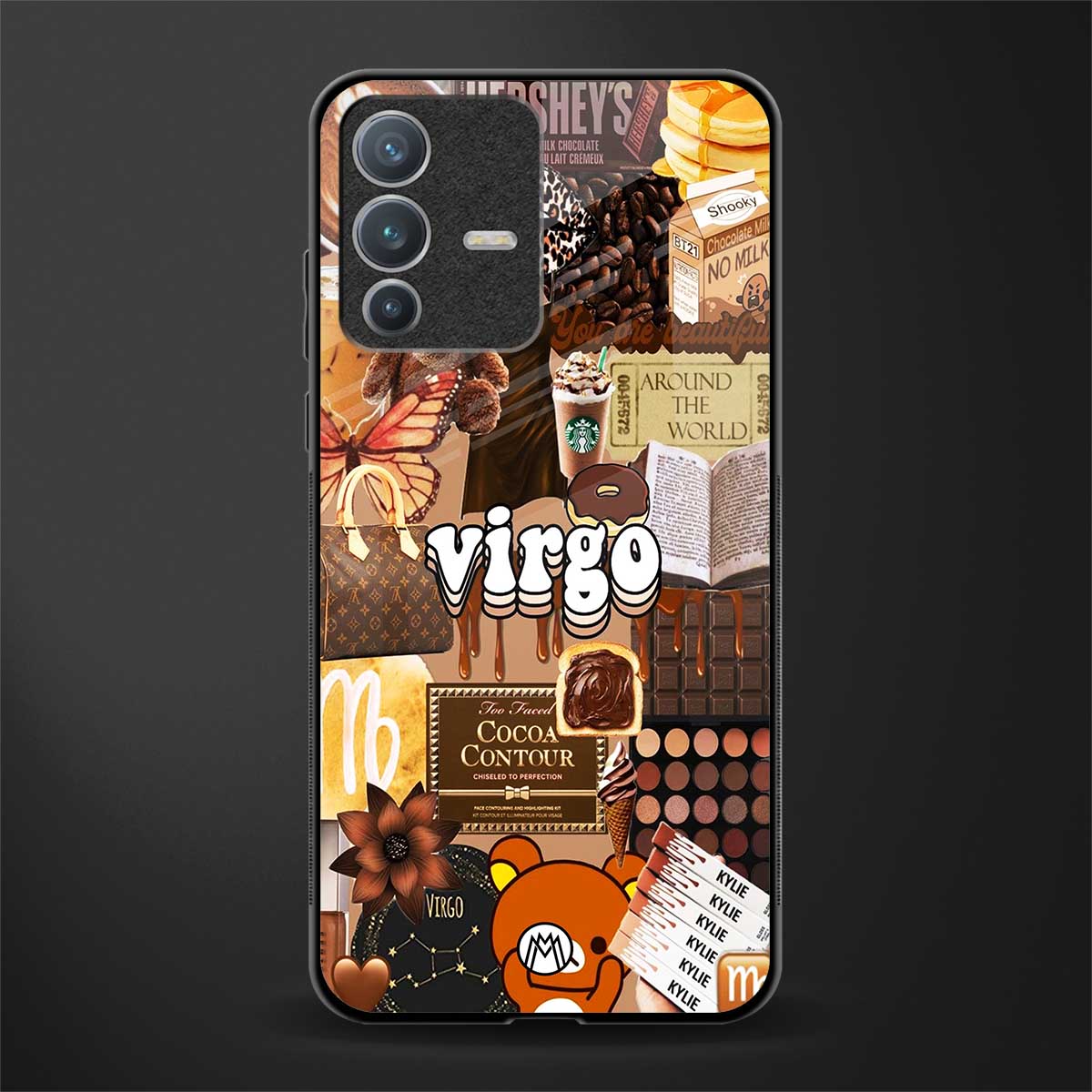 virgo aesthetic collage glass case for vivo v23 pro 5g image