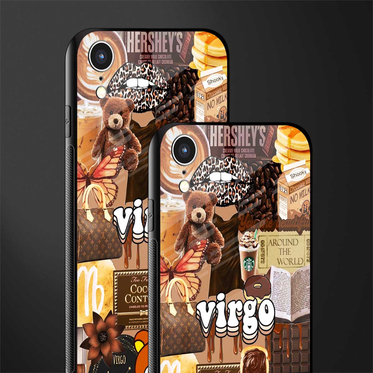 virgo aesthetic collage glass case for iphone xr image-2