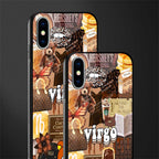 virgo aesthetic collage glass case for iphone x image-2