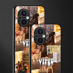 virgo aesthetic collage back phone cover | glass case for oppo f21 pro 5g