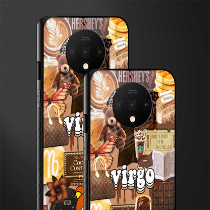 virgo aesthetic collage glass case for oneplus 7t image-2
