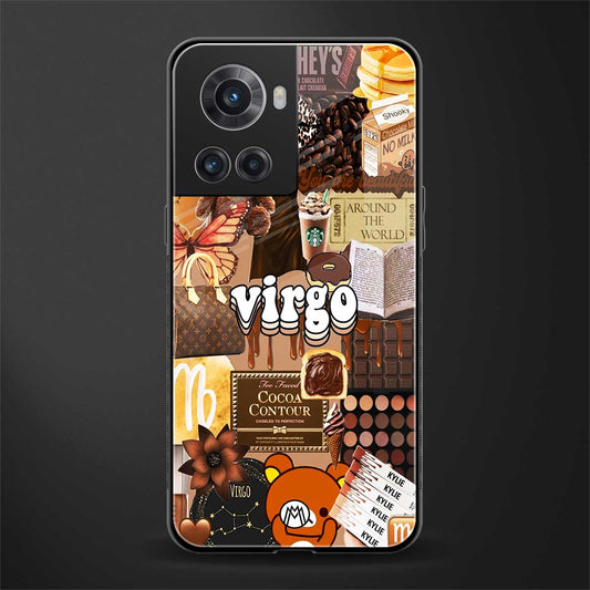 virgo aesthetic collage back phone cover | glass case for oneplus 10r 5g