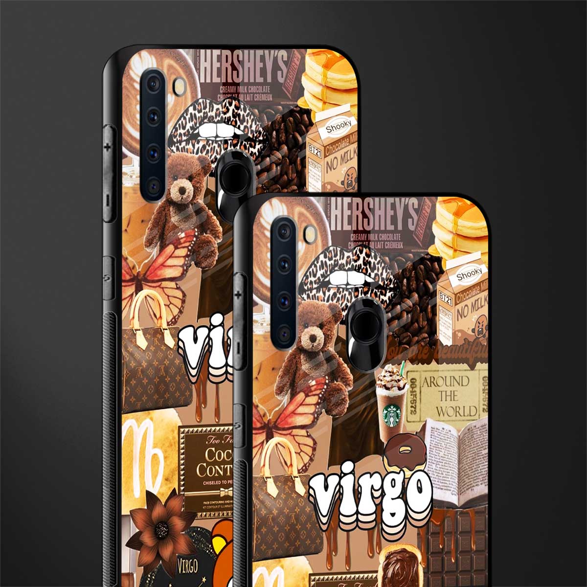 virgo aesthetic collage glass case for samsung a21 image-2